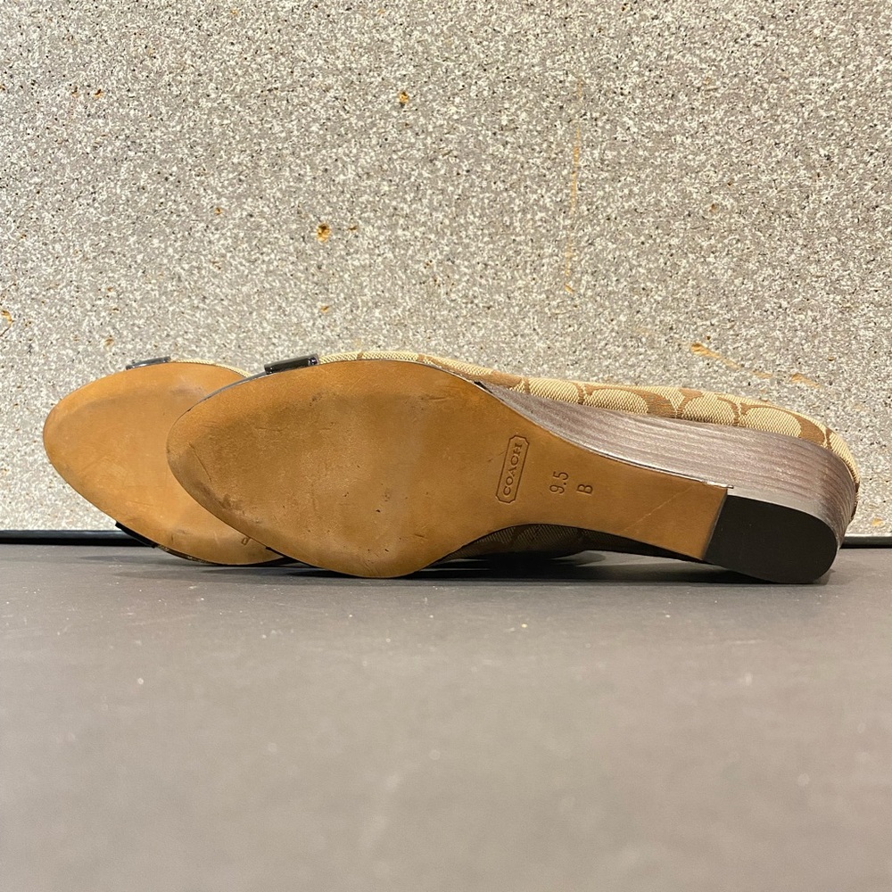 Coach Women's Brown and Tan Wedge Heels - Picture 8 of 11